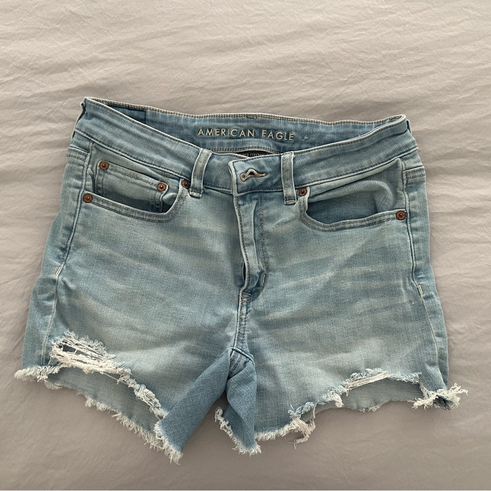 American Eagle Outfitters Light Wash Denim Shorts